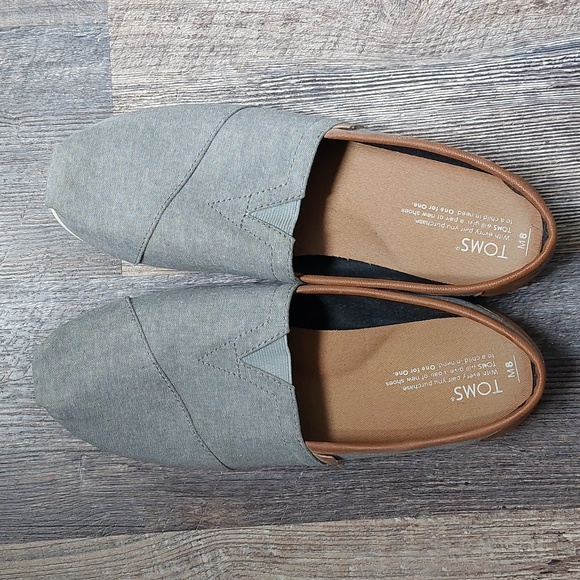 TOMS CLASSIC Frost Grey Chambray - Picture 1 of 4